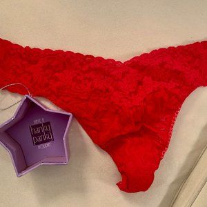 Hanky Panky Signature Red Lace Thong